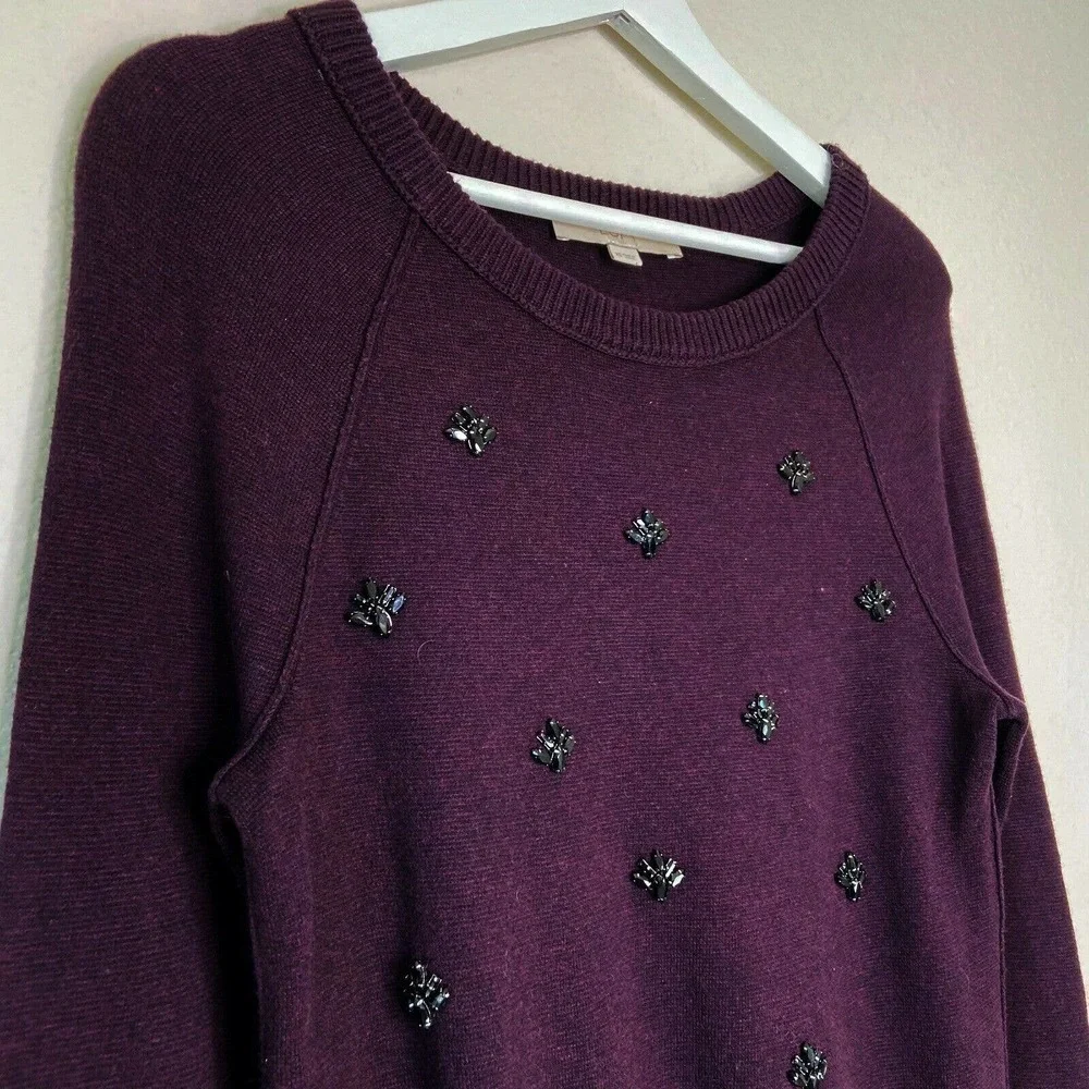 LOFT Jeweled Sweater - Picture 2 of 5